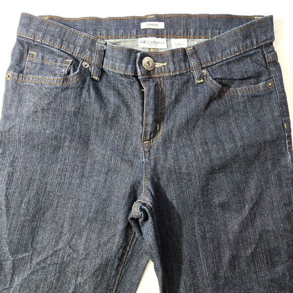Liz Claiborne Women's SZ 8 Petite Jeans Stretch Boot Cut 5-Pocket - Picture 3 of 6